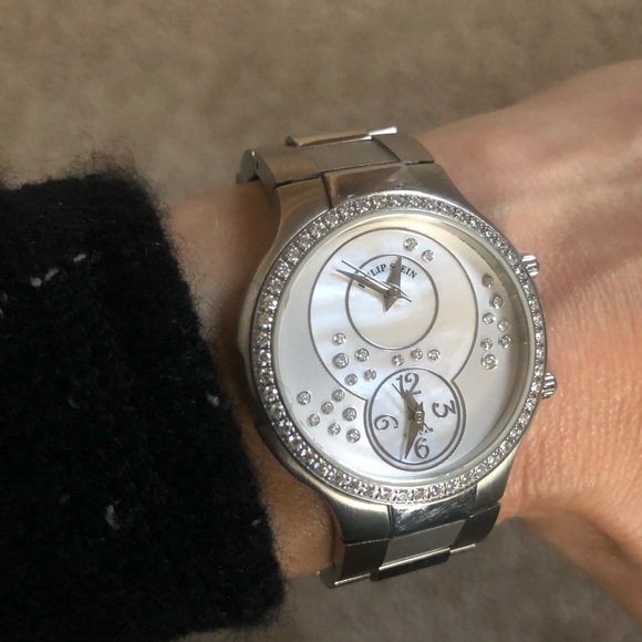Philip Stein Accessories - Philip Stein diamond & mother of pearl watch